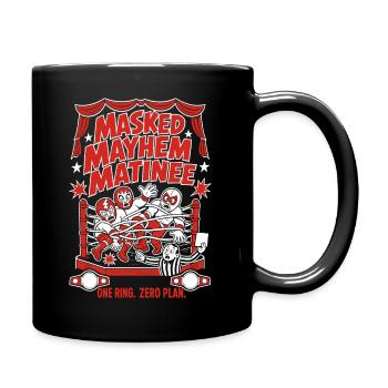Masked Mayhem Wrestling Chaos - Full Colour Mug - black - Right