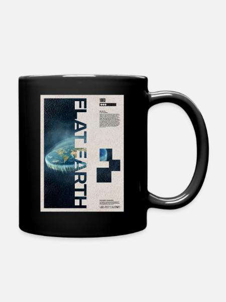 Flacherde-Theorie Moderne Kunst - Tasse einfarbig - Schwarz