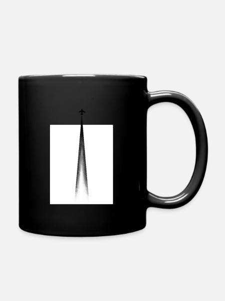 Flug - Tasse einfarbig - Schwarz