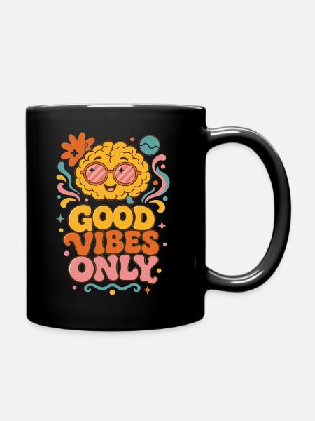 Good V Only Sonnen-Design - Tasse einfarbig - Schwarz