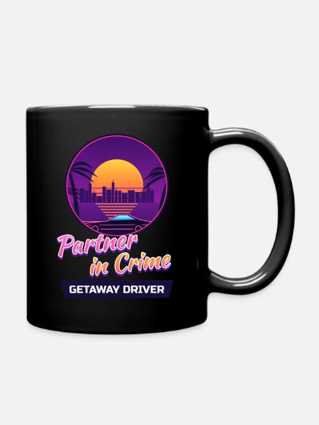 Getaway Driver Partner - Tasse einfarbig - Schwarz