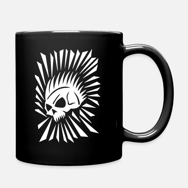 black bizarr skull - Mug uni - noir