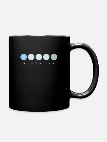Biathlon - Tasse einfarbig - Schwarz