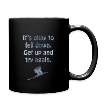 Ski - Tasse einfarbig - Schwarz - Rechts