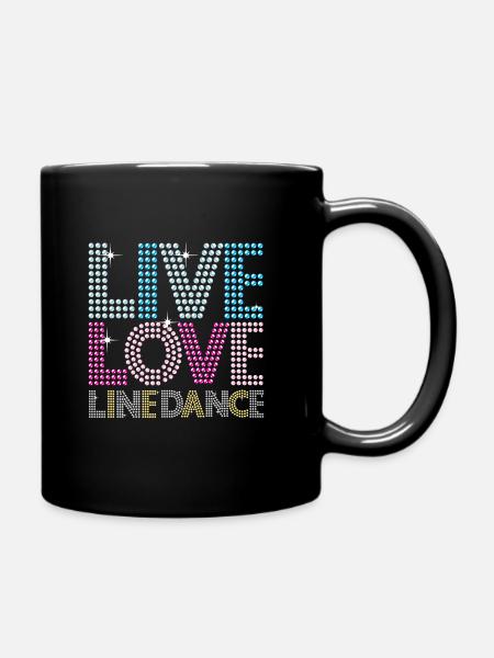 Ligne Danse Danse Danse Danse Cadeau Pays - Mug uni - noir