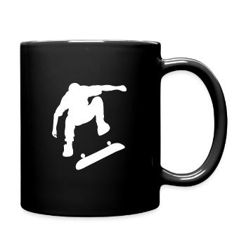 skate skaten skater skateboard sk8 skaeing - Full Colour Mug - black - Right