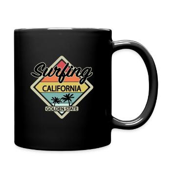 Surfeurs surfeurs californiens - Mug uni - noir - Droite