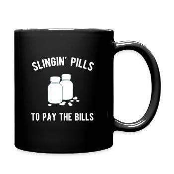 Pharmaceutical pharmacist pharmacist studying - Full Colour Mug - black - Right