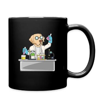 Dog chemistry laboratory | Chemist - Full Colour Mug - black - Right