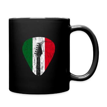 Bassgitarre Italienisches Plektrum Bass Gitarrist - Tasse einfarbig - Schwarz - Rechts