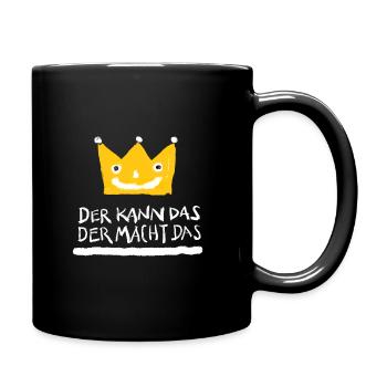 Der Macher - Tasse einfarbig - Schwarz - Rechts