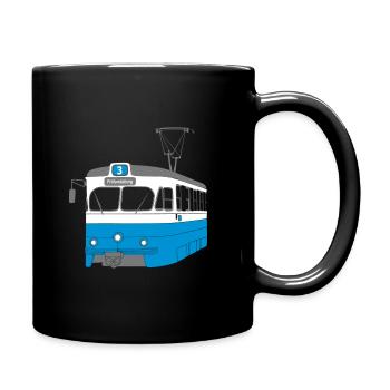 Gothenburg Tram - Full Colour Mug - black - Right