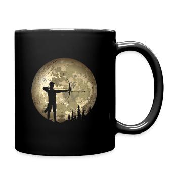 Tir à l’arc - Mug uni - noir - Droite