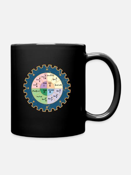 Vêtements électriques Ohms Law Shirt - Ohm - Mug uni - noir