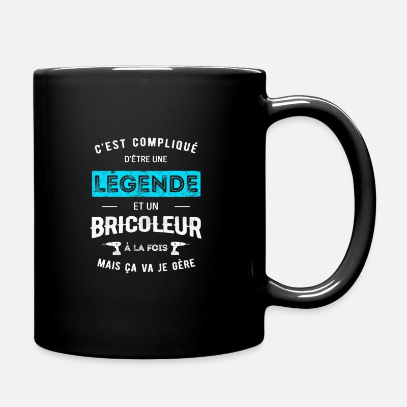 LÉGENDE ET BRICOLEUR - Mug uni - noir