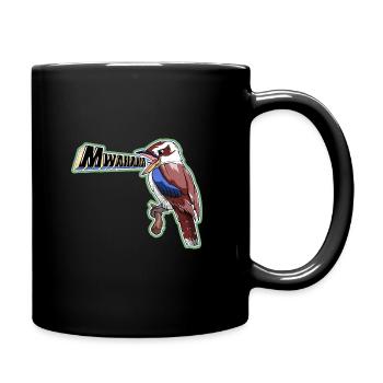 Dessin animé kookaburra - Mug uni - noir - Droite