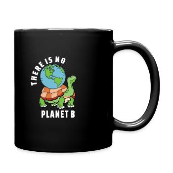 there is no planet b - Full Colour Mug - black - Right