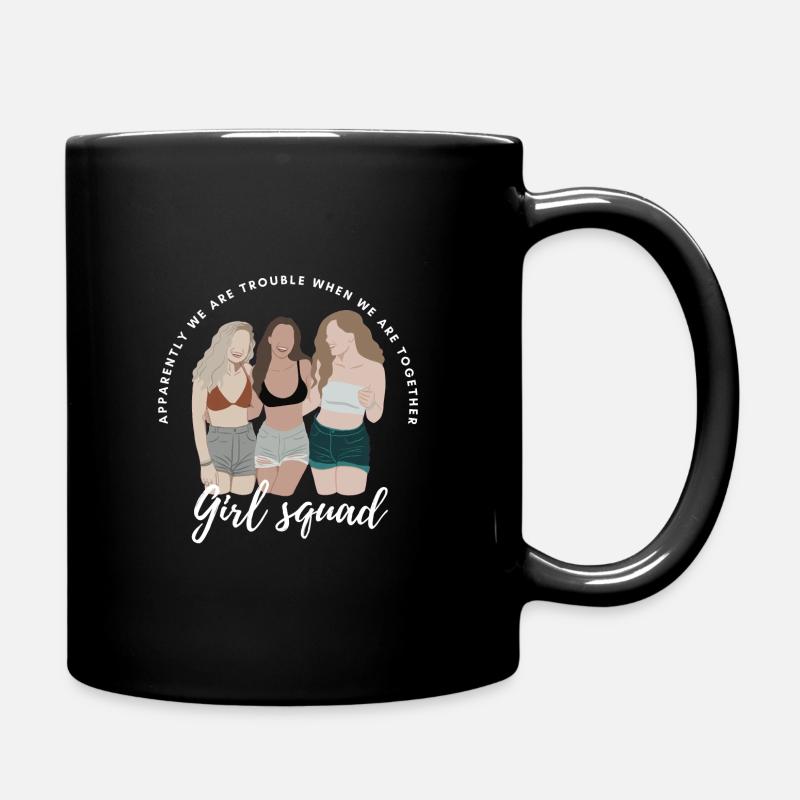 Three Best Friends - Full Colour Mug - black