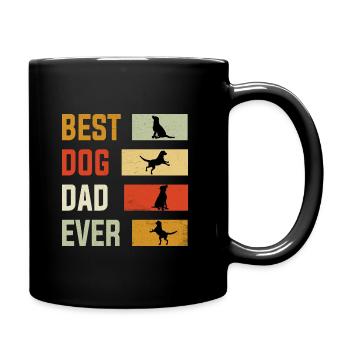 Best dog dad ever - Full Colour Mug - black - Right