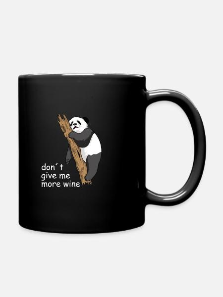 Lustige Tiere - Tasse einfarbig - Schwarz