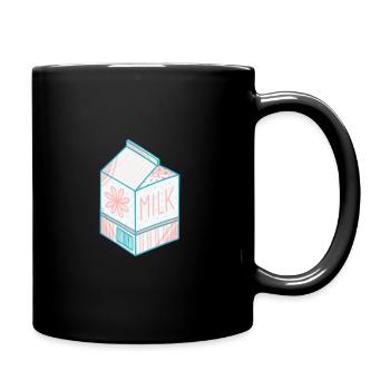 Milk Karton - Tasse einfarbig - Schwarz - Rechts