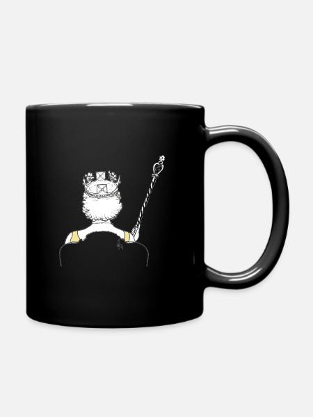 The Queen with Zepter - Tasse einfarbig - Schwarz