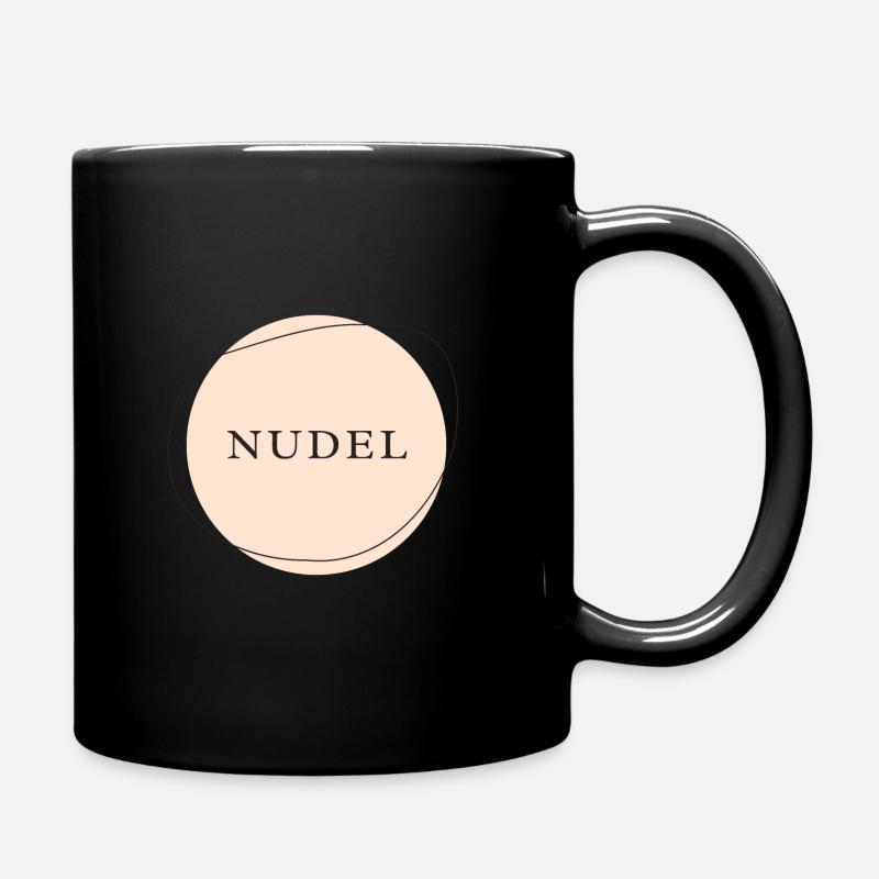 Nudel - Tasse einfarbig - Schwarz