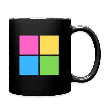 quadro colour - Tasse einfarbig - Schwarz - Rechts