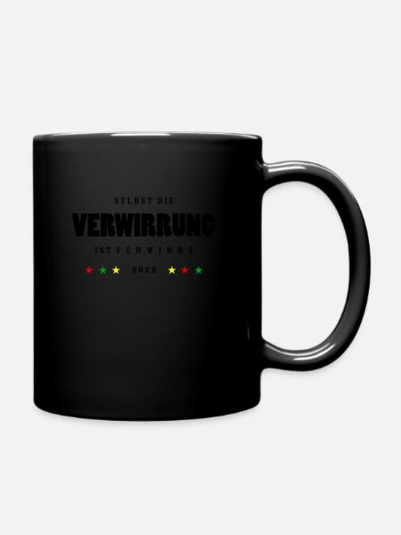 Verwirrung 2 - Tasse einfarbig - Schwarz