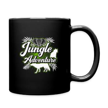 Safari Big Five - Tasse einfarbig - Schwarz - Rechts