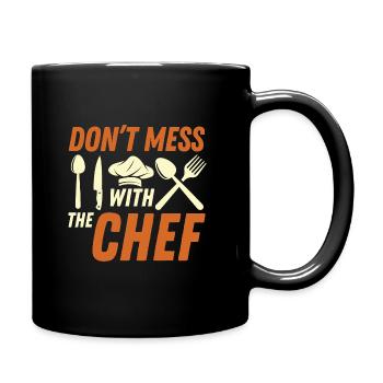 Koch Küchenchef Köche Küche Lustiger Spruch - Tasse einfarbig - Schwarz - Rechts