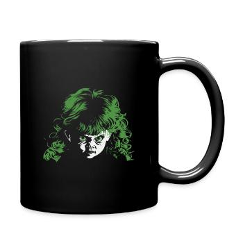 Fille effrayante - Mug uni - noir - Droite