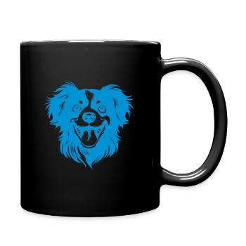 happy puppy - Full Colour Mug - black - Right