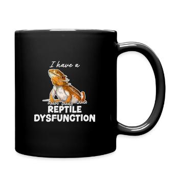 Bearded Dragon I Have A Reptile Dysfunction - Full Colour Mug - black - Right