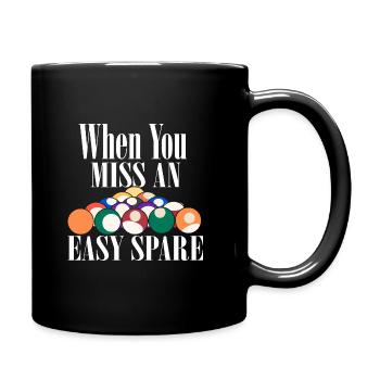 Wenn Sie eine einfache Ersatzkegelbahn verpassen - Tasse einfarbig - Schwarz - Rechts