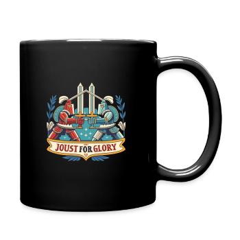 Ritterritter Mittelalterliche Renaissance-rüstung - Tasse einfarbig - Schwarz - Rechts