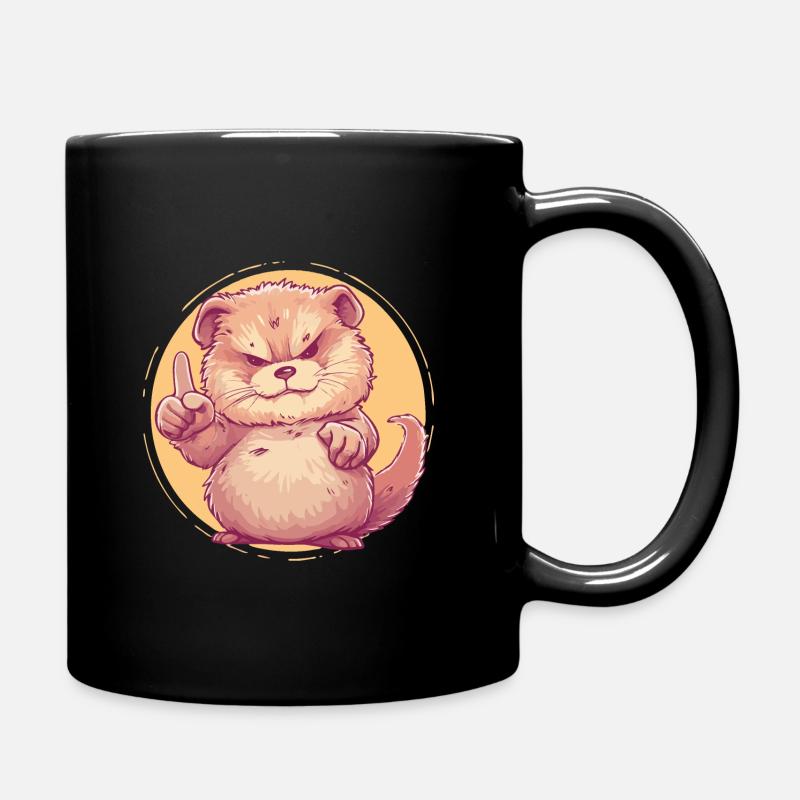 Strict Groundhog Lecture - Full Colour Mug - black