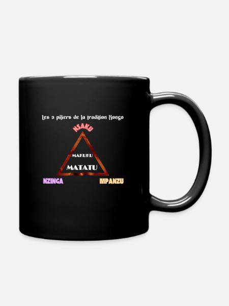 Makuku Matatu - Tradition Kongo - Mug uni - noir