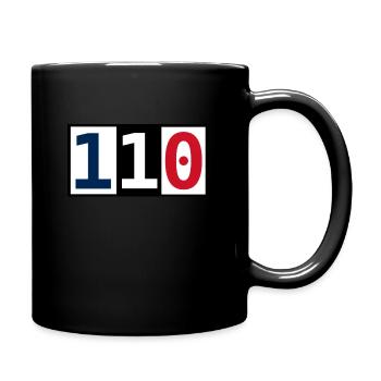 110 - Tasse einfarbig - Schwarz - Rechts