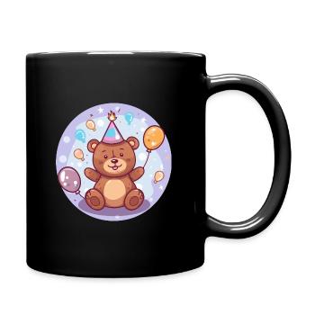 Bear Birthday Baby - Full Colour Mug - black - Right