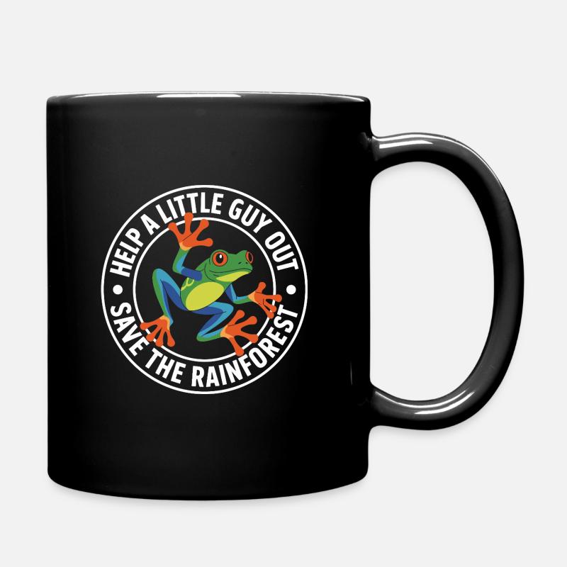 Sauvez la grenouille de la forêt tropicale - Mug uni - noir