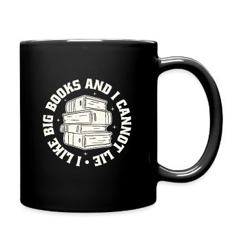 I Like Big Books - Full Colour Mug - black - Right