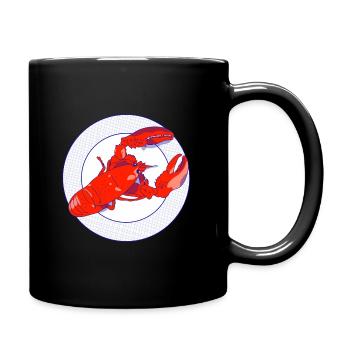 UN HOMARD DANS L'ASSIETTE - Mug uni - noir - Droite