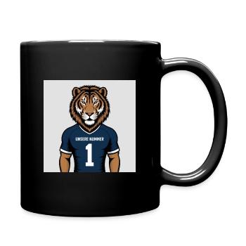 Imprimé du maillot mascotte du Tigre - Mug uni - noir - Droite