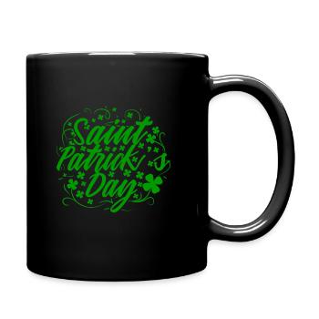 Saint Patrick's Day Irland Feiertag Klee Geschenk - Tasse einfarbig - Schwarz - Rechts