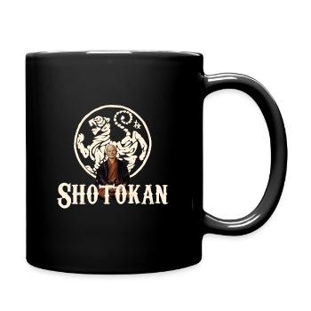 Shotokan Gichin Funakoshi Tiger - Full Colour Mug - black - Right