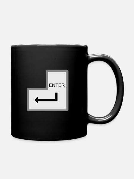 Enter - Tasse einfarbig - Schwarz