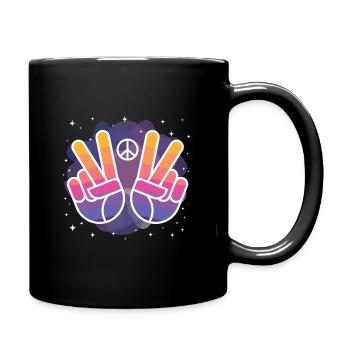 paix - Mug uni - noir - Droite