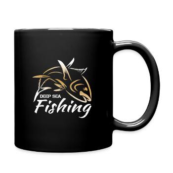 Sea fishing tuna - Full Colour Mug - black - Right