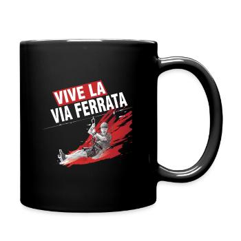 Long live the via ferrata - via corda - Full Colour Mug - black - Right